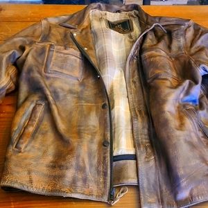 Sts men's leather jacket xxl